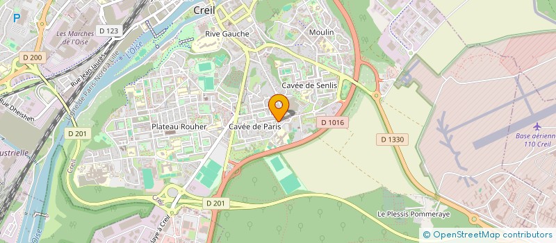 localisation de l'entreprise MONSIEUR ABDELBASSAT EL YAMANI  CREIL