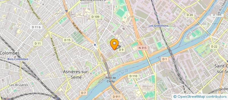 localisation de l'entreprise MONSIEUR ABDELBASSET AOUN à GENNEVILLIERS