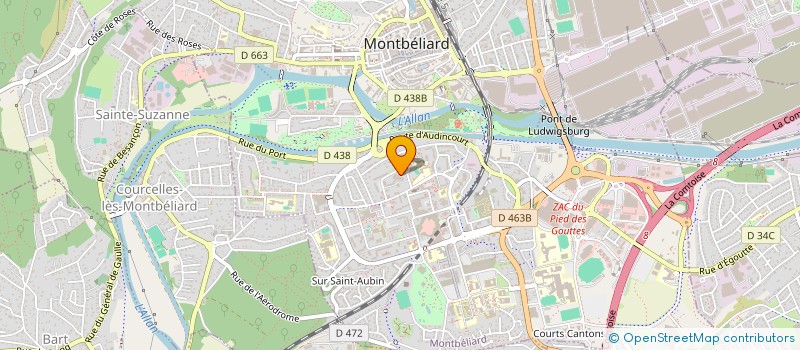localisation de l'entreprise MONSIEUR ABDELBASSET BOUCHEKARA  MONTBELIARD