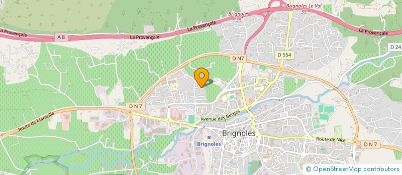 localisation de l'entreprise MONSIEUR ABDELBASSET ZAID à BRIGNOLES