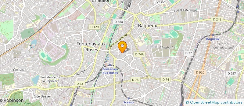 localisation de l'entreprise MONSIEUR ABDELDJALIL BENKOUSSAS à FONTENAY-AUX-ROSES