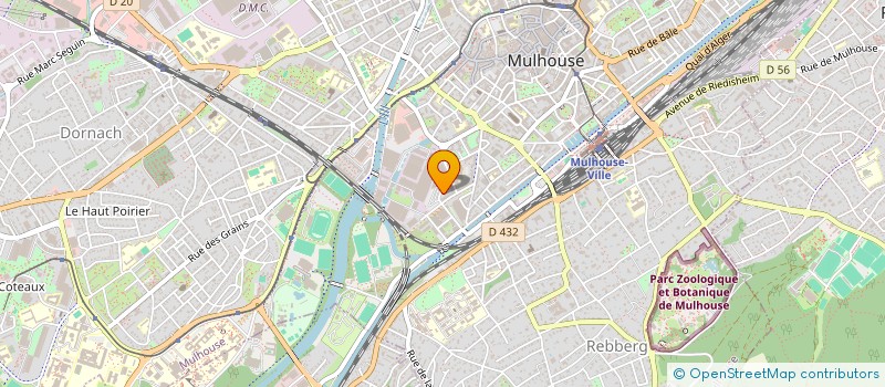 localisation de l'entreprise MONSIEUR ABDELDJALIL BRIHI  MULHOUSE