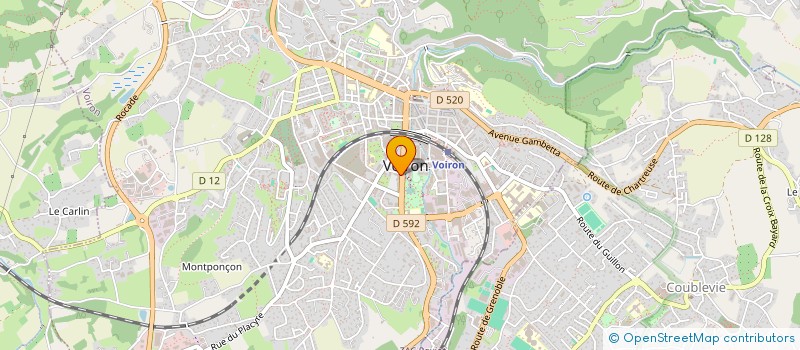 localisation de l'entreprise MONSIEUR ABDELFAHIM GRABSI  VOIRON