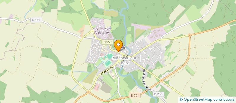 localisation de l'entreprise MONSIEUR ABDELFATA BOUTAA  MIREBEAU-SUR-BEZE