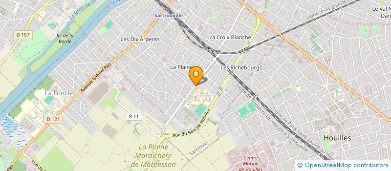 localisation de l'entreprise MONSIEUR ABDELFATAH BENTRIOUA  SARTROUVILLE