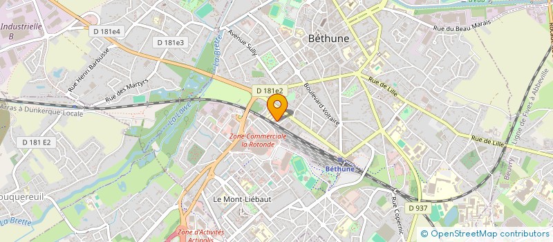 localisation de l'entreprise MONSIEUR ABDELFATEH BELGHAZI  BETHUNE