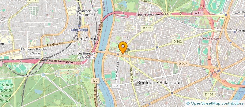 localisation de l'entreprise MONSIEUR ABDELFATEH SLAMANI à BOULOGNE-BILLANCOURT