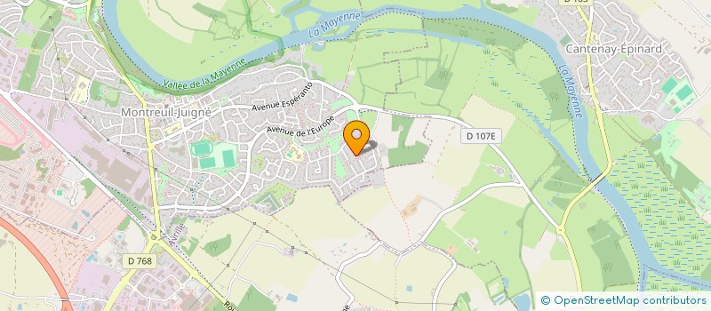 localisation de l'entreprise MONSIEUR ABDELFETAH CHAKIK  MONTREUIL-JUIGNE