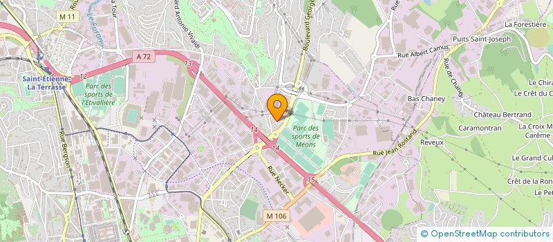 localisation de l'entreprise MONSIEUR ABDELFETAH GANA  SAINT-ETIENNE