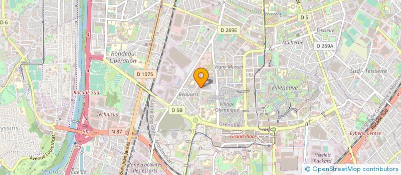 localisation de l'entreprise MONSIEUR ABDELFETEH HEZIL  GRENOBLE