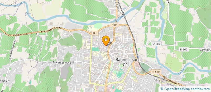 localisation de l'entreprise MONSIEUR ABDELFETTAH DEHBI  BAGNOLS-SUR-CEZE