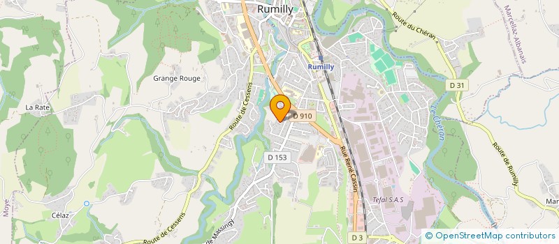 localisation de l'entreprise MONSIEUR ABDELFETTAH MILI  RUMILLY