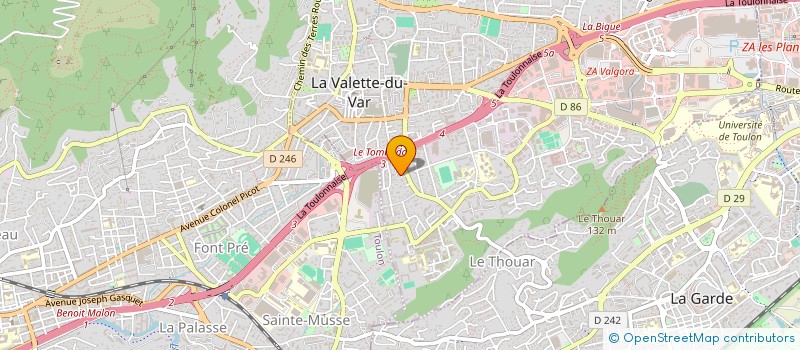 localisation de l'entreprise MONSIEUR ABDELGAFFAR KRAIEM à LA VALETTE-DU-VAR