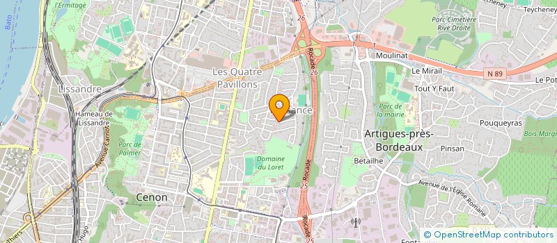 localisation de l'entreprise MONSIEUR ABDELGHAFFAR DEBBA  CENON