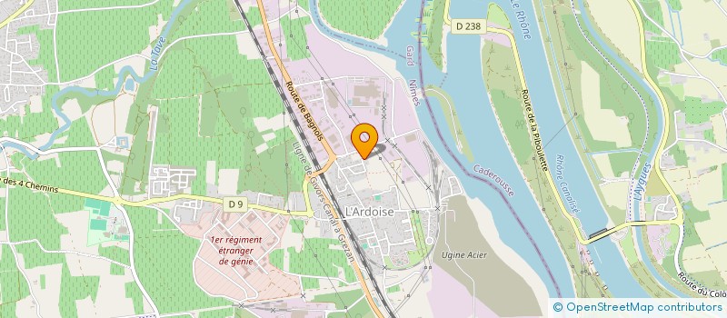 localisation de l'entreprise MONSIEUR ABDELGHAFOUR AFALAH  LAUDUN-L'ARDOISE