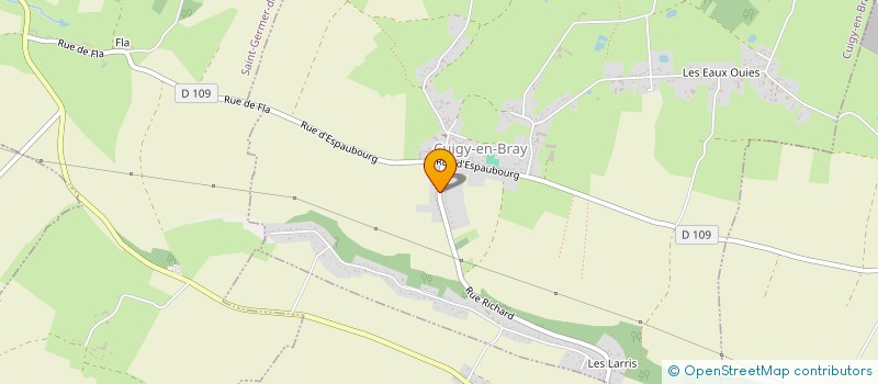 localisation de l'entreprise MONSIEUR ABDELGHAFOUR AZIOUAL  CUIGY-EN-BRAY