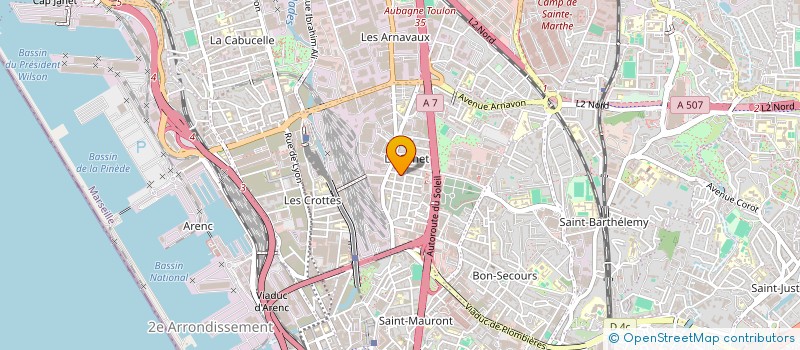 localisation de l'entreprise MONSIEUR ABDELGHAFOUR EL BADAOUI  MARSEILLE