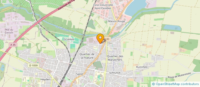 localisation de l'entreprise MONSIEUR ABDELGHAFOUR MADACI  SELESTAT