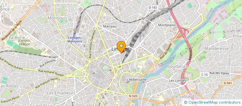 localisation de l'entreprise MONSIEUR ABDELGHAFOUR OUDDA à LIMOGES