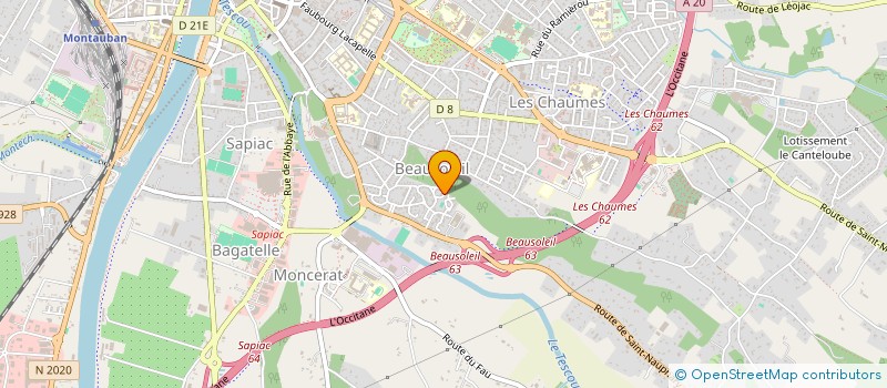 localisation de l'entreprise MONSIEUR ABDELGHANI ABBACH  MONTAUBAN