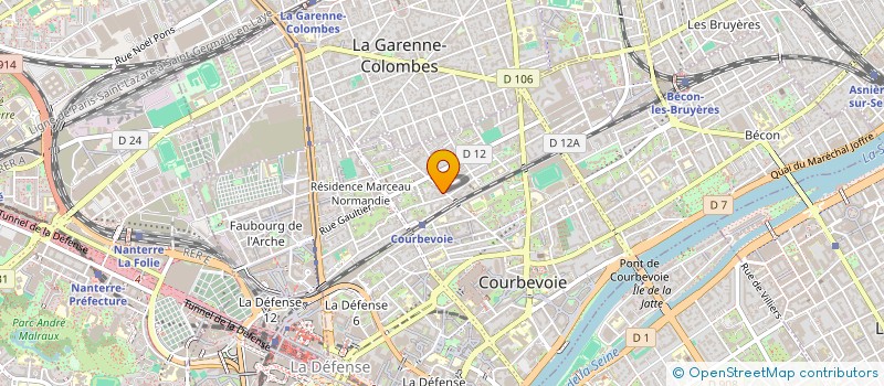localisation de l'entreprise MONSIEUR ABDELGHANI AROUI  COURBEVOIE