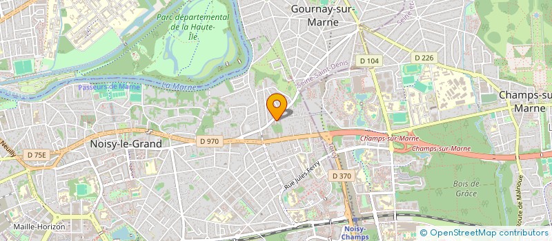 localisation de l'entreprise MONSIEUR ABDELGHANI BAKOURI  NOISY-LE-GRAND