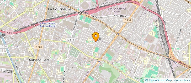 localisation de l'entreprise MONSIEUR ABDELGHANI BENROUIBAH  AUBERVILLIERS