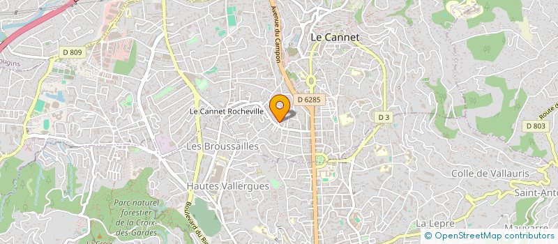localisation de l'entreprise MONSIEUR ABDELGHANI BOUBRHI  LE CANNET