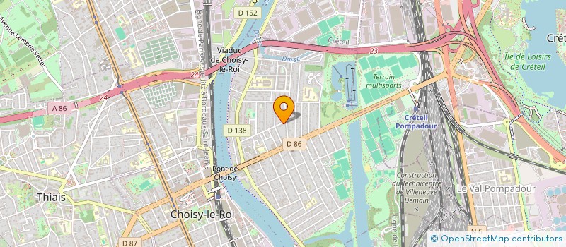 localisation de l'entreprise MONSIEUR ABDELGHANI BOUKHERROUBI  CHOISY-LE-ROI