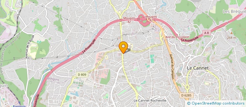 localisation de l'entreprise MONSIEUR ABDELGHANI BOUTCHICHE à LE CANNET