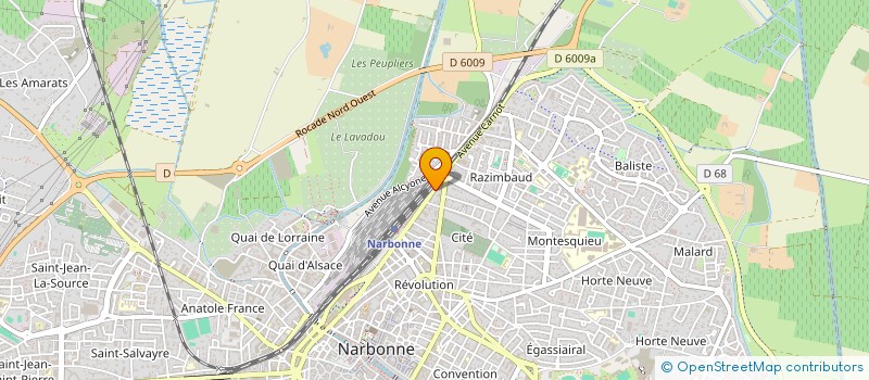 localisation de l'entreprise MONSIEUR ABDELGHANI CHIBANI  NARBONNE