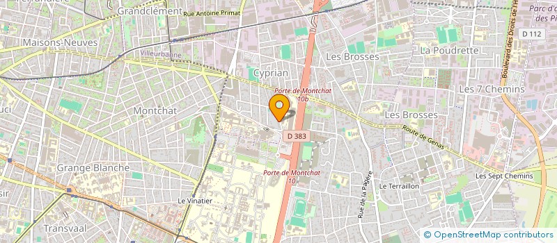 localisation de l'entreprise MONSIEUR ABDELGHANI DJEBARI à BRON
