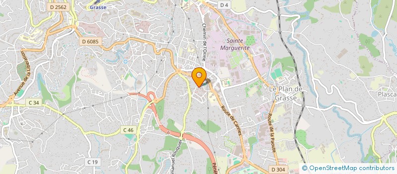 localisation de l'entreprise MONSIEUR ABDELGHANI HADJ NAAS  GRASSE