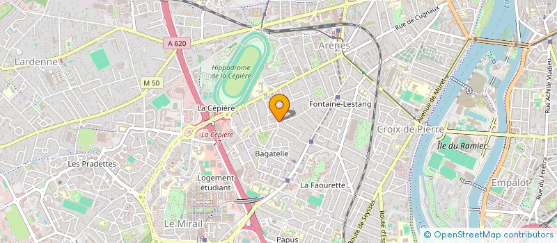 localisation de l'entreprise MONSIEUR ABDELGHANI HAMMADOU  TOULOUSE