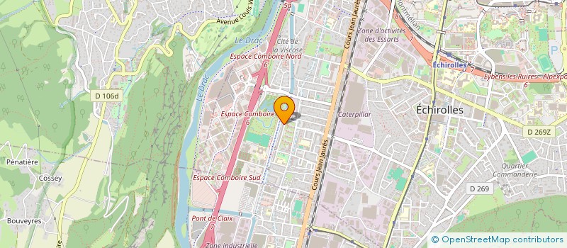 localisation de l'entreprise MONSIEUR ABDELGHANI KHERRAT  ECHIROLLES