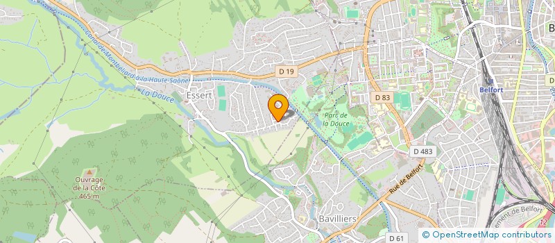 localisation de l'entreprise MONSIEUR ABDELGHANI LACHELAK  AUDINCOURT