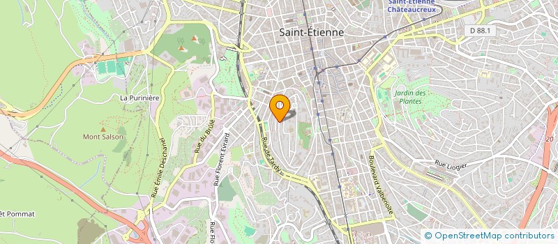 localisation de l'entreprise MONSIEUR ABDELGHANI LILOUCHE  SAINT-ETIENNE