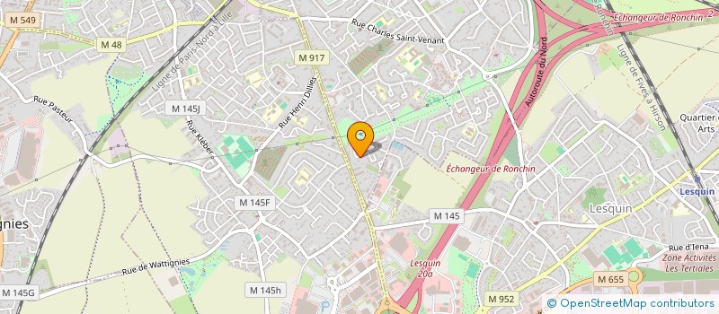 localisation de l'entreprise MONSIEUR ABDELGHANI NOUALI  RONCHIN