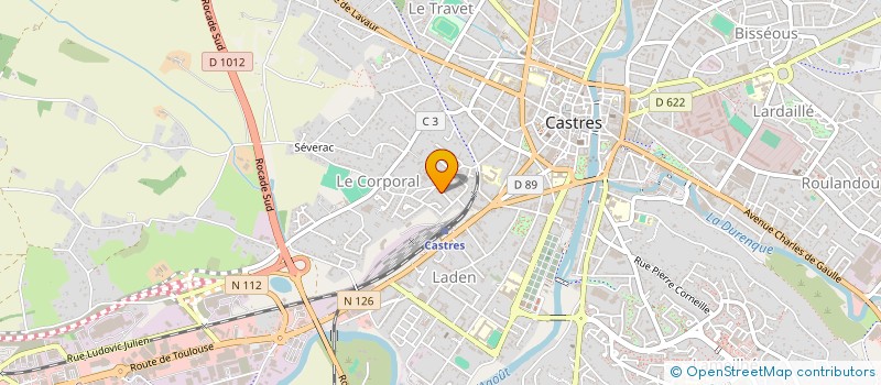 localisation de l'entreprise MONSIEUR ABDELGHANI RAHMOUNI  CASTRES