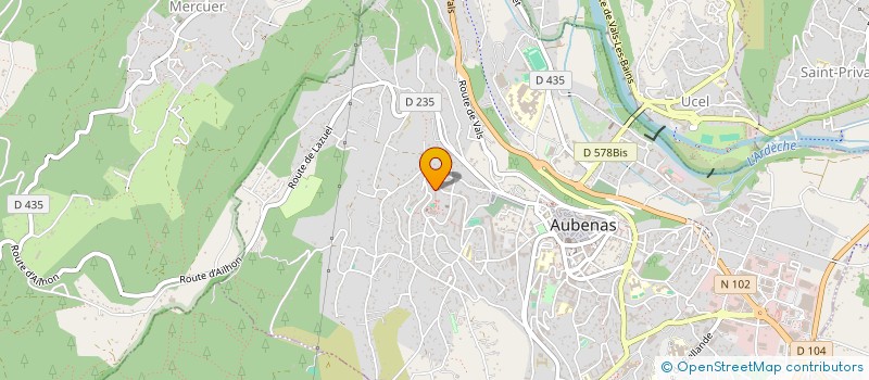 localisation de l'entreprise MONSIEUR ABDELGHANI SANAA à AUBENAS