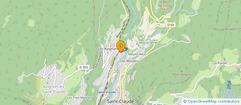 localisation de l'entreprise MONSIEUR ABDELGHANI SID  SAINT-CLAUDE