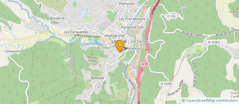 localisation de l'entreprise MONSIEUR ABDELGHANI ZAARAT à LODEVE