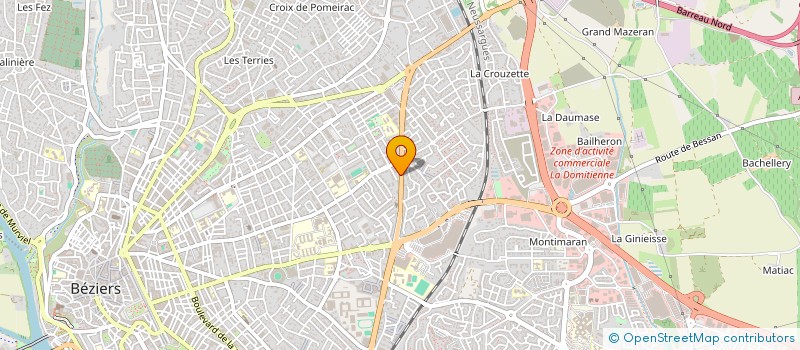 localisation de l'entreprise MONSIEUR ABDELHADDI ZEROUALI  BEZIERS