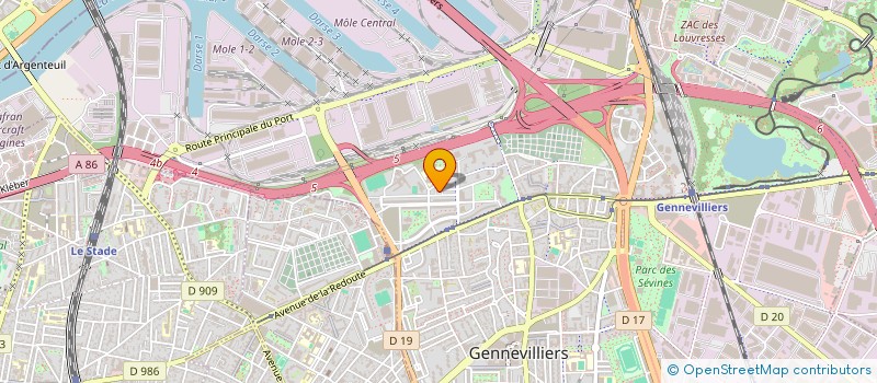 localisation de l'entreprise MONSIEUR ABDELHADI CHIHEB à GENNEVILLIERS