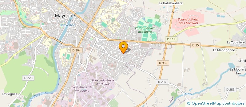 localisation de l'entreprise MONSIEUR ABDELHADI LASFAR à MAYENNE
