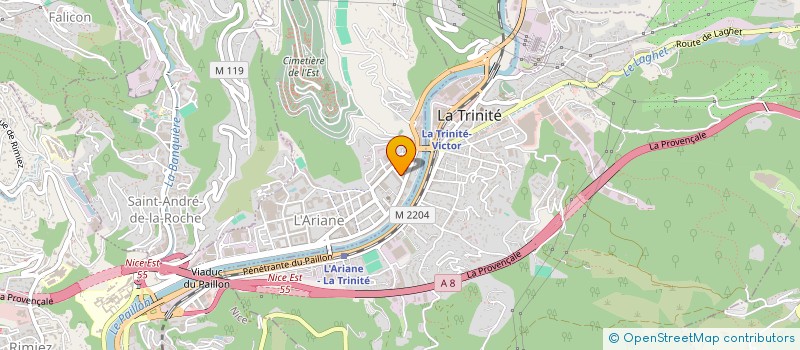 localisation de l'entreprise MONSIEUR ABDELHADI MAHASSIN à NICE
