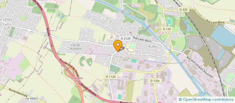 localisation de l'entreprise MONSIEUR ABDELHAFED FELOUKI  AUBY