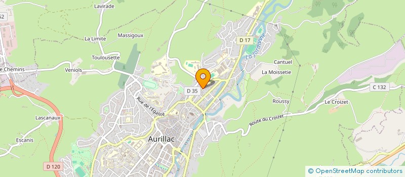localisation de l'entreprise MONSIEUR ABDELHAFID ADOUANE à AURILLAC