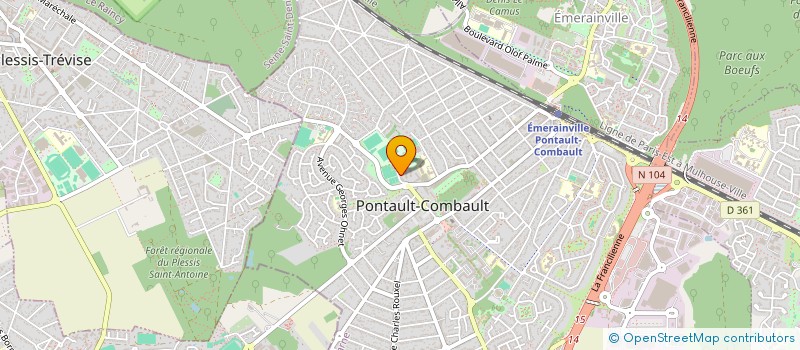 localisation de l'entreprise MONSIEUR ABDELHAFID AMMOUCHE à PONTAULT-COMBAULT