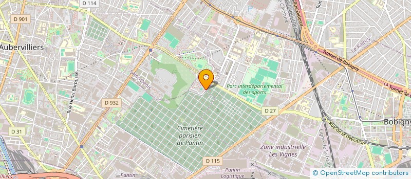 localisation de l'entreprise MONSIEUR ABDELHAFID AOUAZ à PANTIN